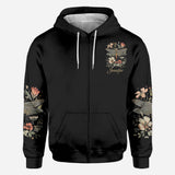Dragonfly & Flowers - Personalized Dragonfly All Over Shirt