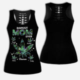 Dopest Mom Ever - Personalized Mother Hollow Tank Top and Leggings
