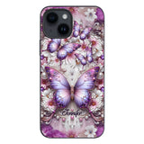 Floral Butterflies - Personalized Butterfly Phone Case