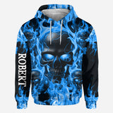 Melted Skull On Fire - Personalized Skull All Over Shirt
