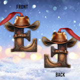 Western Letters - Personalized Ornament