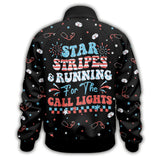 Nurse Life 4th Of July - Personalized Nurse Zip Jacket
