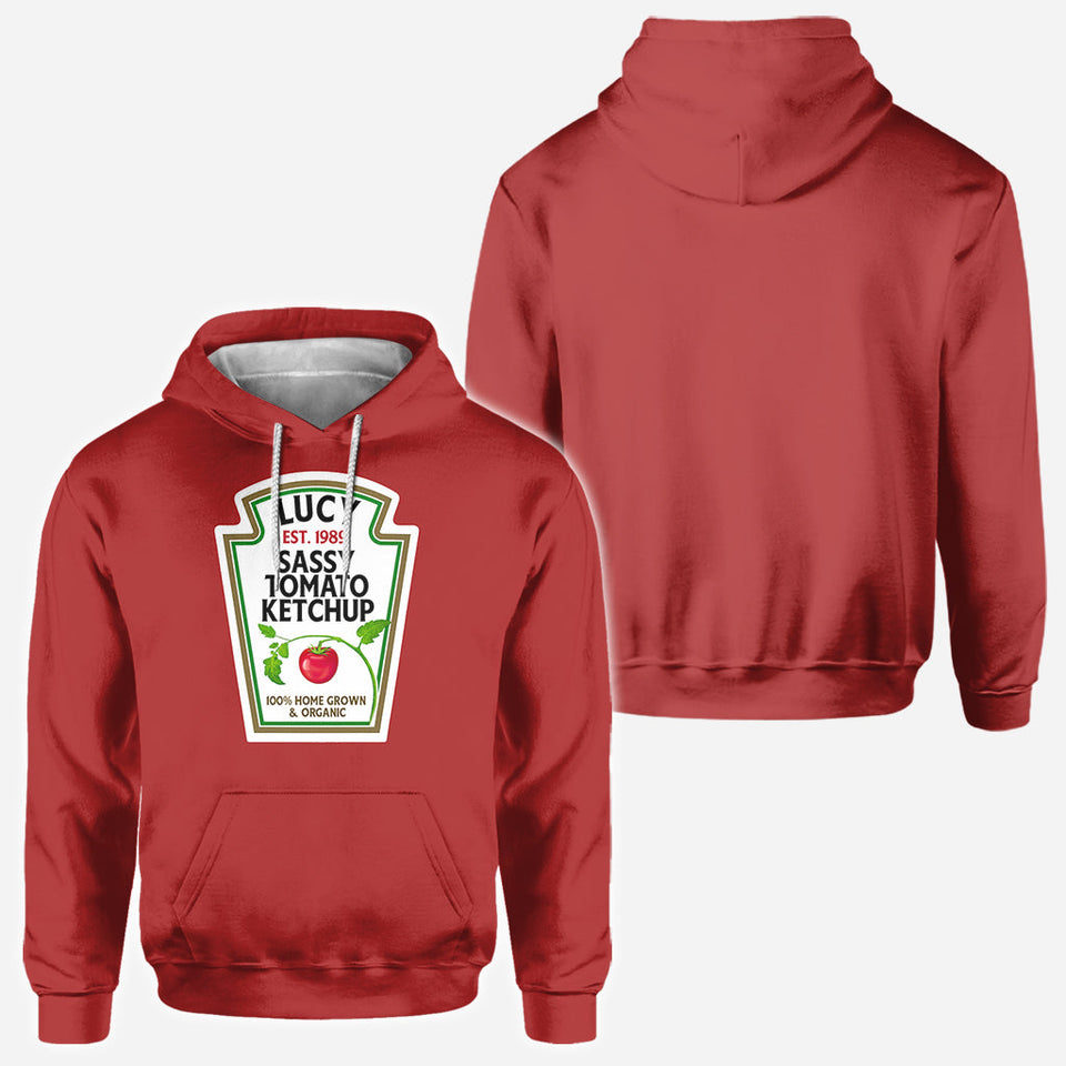 Sassy Ketchup Spicy Mustard Condiment Costume - Personalized Halloween All Over Shirt