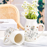 Holding Mom's Hand - Personalized Mother Ceramic Flower Vase