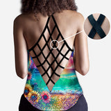 Turtle Lovers - Personalized Turtle Cross Tank Top