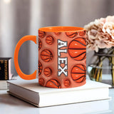 Basketball Lovers - Personalized Basketball Accent Mug