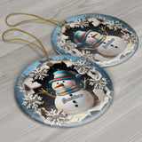Blessed To Be Called Nana Grandma Gigi - Personalized Grandma Ceramic Circle Ornament