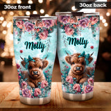 Cute Baby Cow - Personalized Tumbler