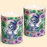 Cannabitch - Personalized Weed Candle With Wooden Lid