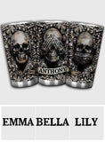 Three Wise Skulls - Personalized Skull Tumbler