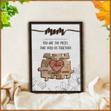 Mom You Are The Piece That Hold Us Together - Personalized Mother 2 Layered Wood Sign / Wood Plaque