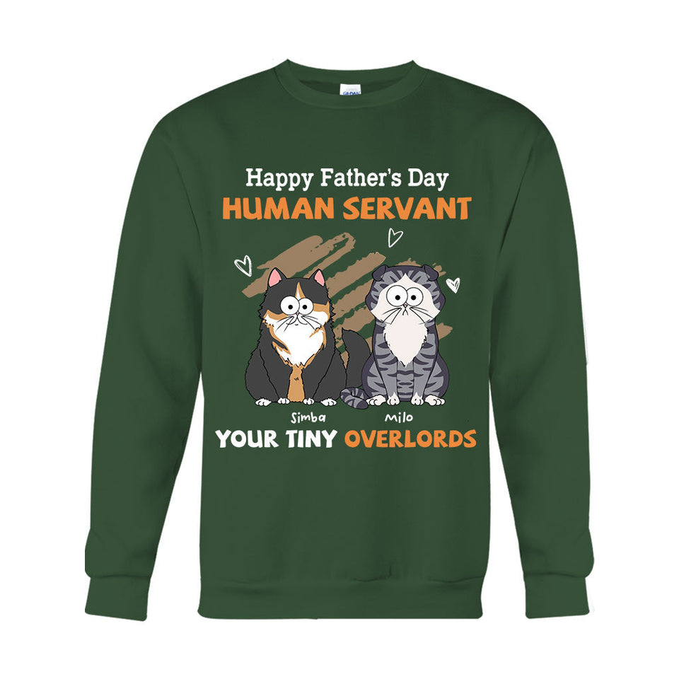 To My Human Servant - Personalized Cat T-shirt And Hoodie