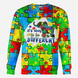 C'est normal d'être différent - T-shirt de sensibilisation à l'autisme