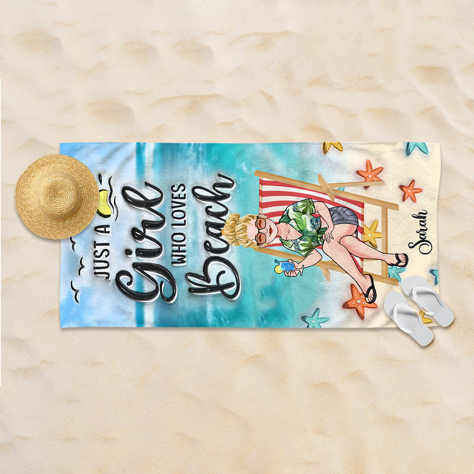 Life Is Better At The Beach - Personalized Sea Lover Beach Towel