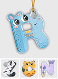 Cute Letters - Personalized Kid Ornament