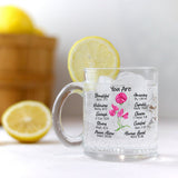 You Are Beautiful - Personalized Glass Mug