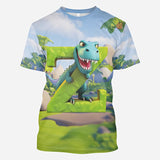 Dinosaur Alphabet - Personalized Kid All Over Shirt