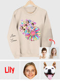 Heart Candy Flower BFF With Face Custom - Personalized Bestie All Over Shirt