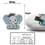 Graduation Elephant Behind You All Your Memories - Personalized Graduation Shaped Pillow