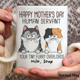 Human Servant Cute Cat Tiny Furry Overlord - Personalized Cat Mug