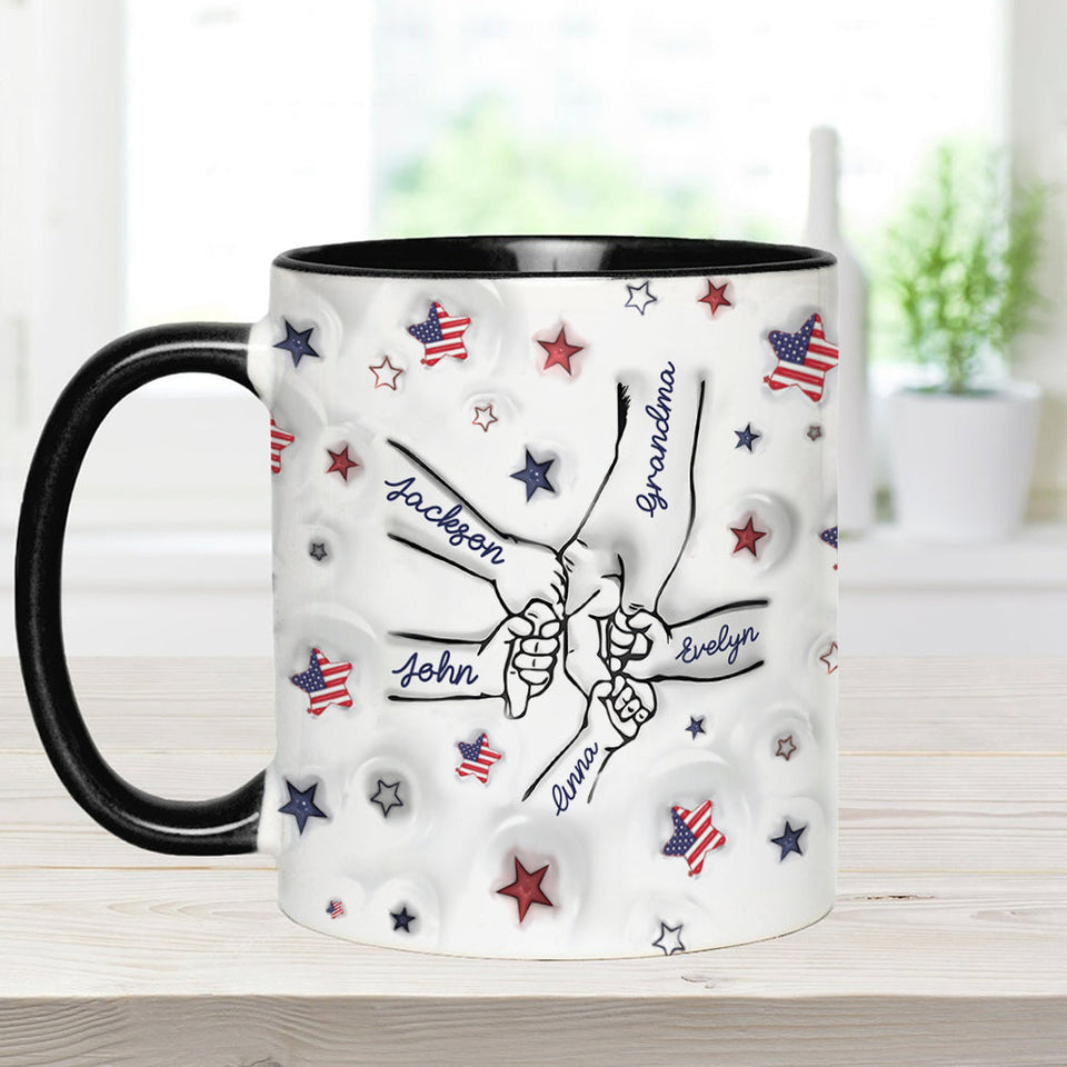 Proud Grandma Mom Aunt - Personalized Grandma Accent Mug