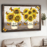 First Mom Now Grandma - Personalized Grandma Canvas And Poster