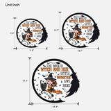 The Wicked Witch And Her Little Monsters Live Here - Personalized Witch Custom Shaped Wood Sign