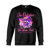 En octobre, on porte du rose - T-shirt et sweat à capuche personnalisés pour la sensibilisation au cancer du sein