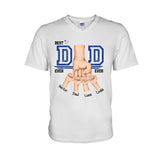 Daddy's Team Fist Bump - Personalized Father T-shirt And Hoodie