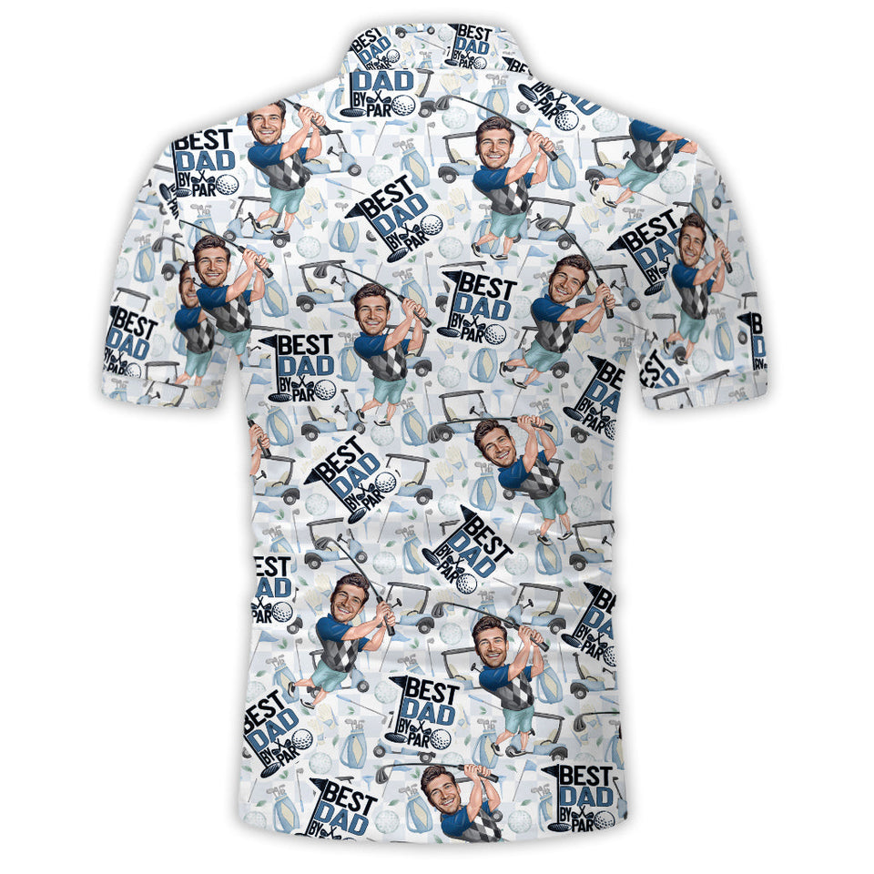 Best Dad By Par - Personalized Golf Polo Shirt