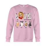 Love Cat Mom Life - Personalized Cat T-shirt And Hoodie
