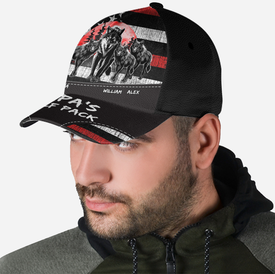 Wolf Pack - Personalized Grandpa Classic Cap