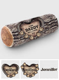 Any Title & Name Heart Belongs To - Personalized Father Shaped Pillow