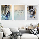 Together Is Our Favourite Place To Be - Personalized Couple Poster & Canvas Set