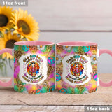 Womens Old Hippies Don't Die Fade Into Crazy Grandmas - Personalized Hippie Accent Mug