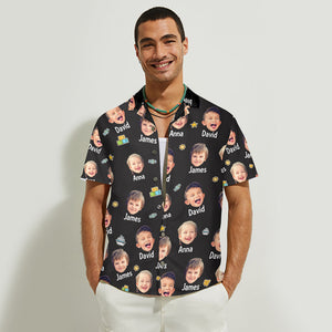 Reasons I Love Being A Grandpa - Personalized Grandpa Hawaiian Shirt