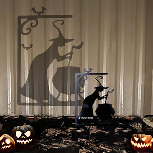 Witch Property Trespassers Will Be Used As Ingredients - Personalized Witch Metal Garden Art