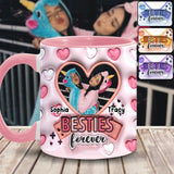 Besties forever - Personalized Bestie Accent Mug