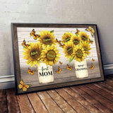First Mom Now Grandma - Personalized Grandma Canvas And Poster