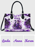 Soul Of A Witch Heart Of A Dragon - Personalized Witch Leather Handbag
