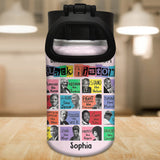 What We Lean About Black History - Personalized African American Kids Water Bottle