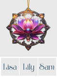Beautiful Lotus - Personalized Yoga Ornament