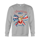 Coquette American Girl - Personalized Independence Day/ 4th of July T-shirt And Hoodie