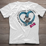 You Left Paw Prints Forever In My Heart - Personalized Dog T-shirt And Hoodie