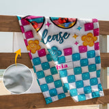 Beach Please - Personalized Sea Lover Beach Towel
