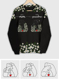 First Mom Now Grandma Bear Daisy - Personalized Grandma All Over Shirt