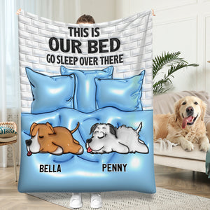 This Is My Bed - Personalized Dog Blanket