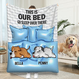 This Is My Bed - Personalized Dog Blanket