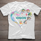 Nana's Little Turtle - Personalized Grandma T-shirt And Hoodie