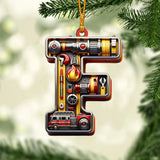 Ohana Custom Alphabet - Personalized Firefighter Ornament